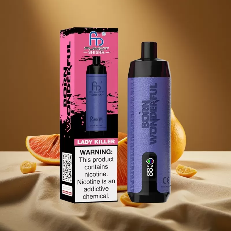 RandM Fumot Shisha 10000 Puffs Disposable Vape with LED Indicator & Type-C Port Lady Killer - Image 2