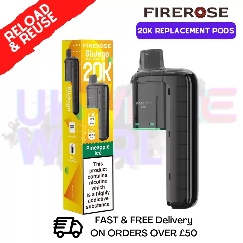 Pineapple ICE Firerose SlideGo 20K Replacement Pods