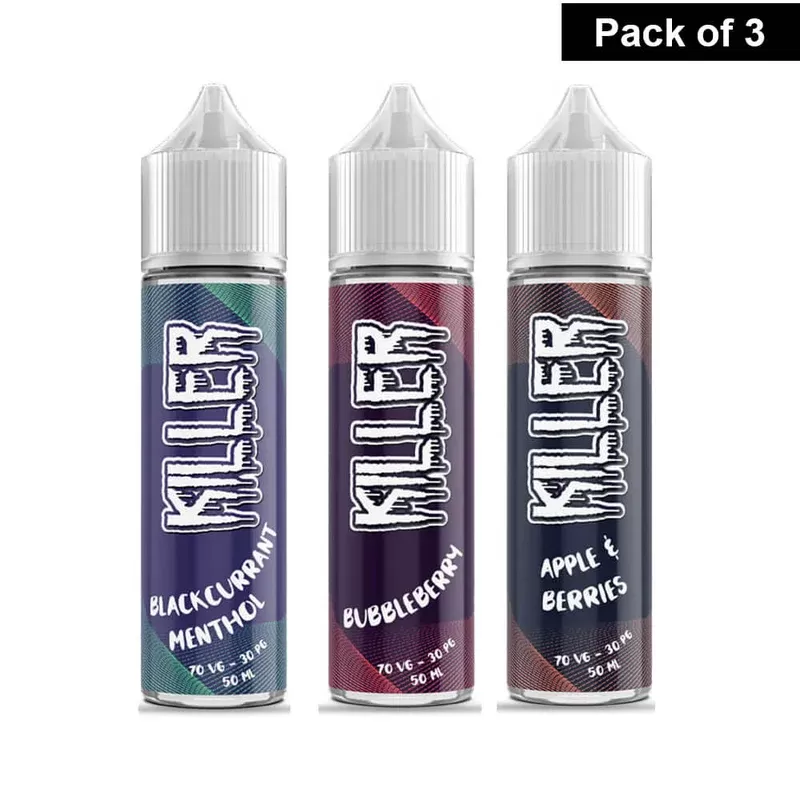 Killer 50ml Shortfill Eliquid (Pack of 3)