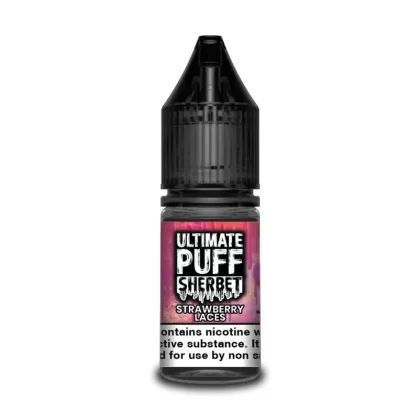 Ultimate Puff Sherbet Strawberry Laces 10ml Vape Juice - 10 Pack - Strength