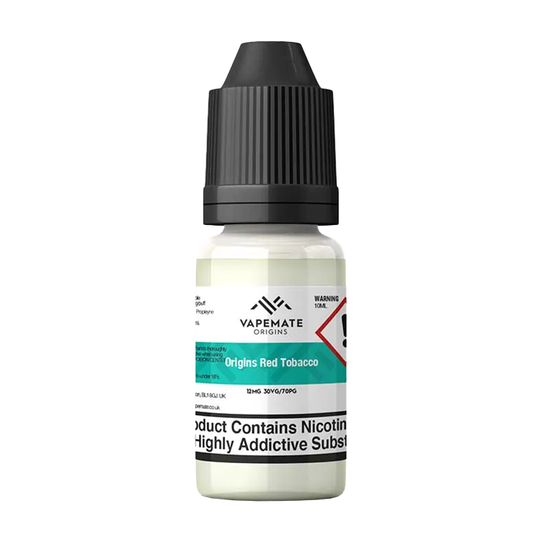 Vapemate Origins Red Tobacco 10ml - 6mg - Vape Product (EC0990)