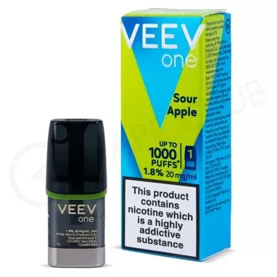 Sour Apple Veev One Single Prefilled Pod - Ecigpremium