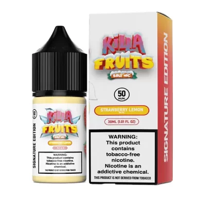Sale $10.20 – Strawberry Lemon on Ice by Killa Fruits Signature TFN Salts Series 30mL