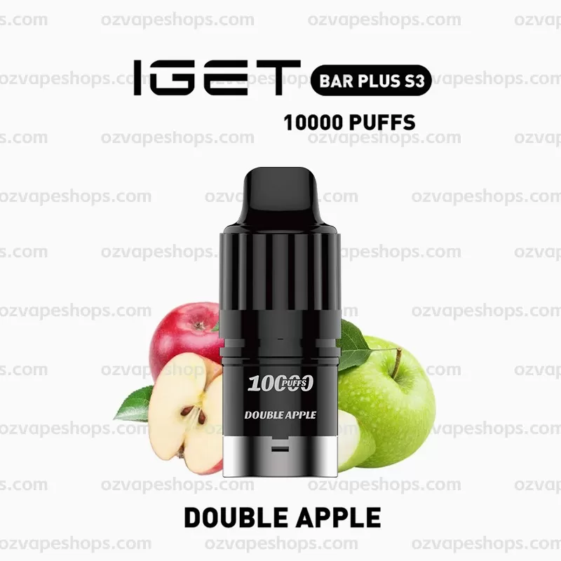 IGET Bar Plus S3 Pod – Double Apple - Ozvapeone (2950CA)