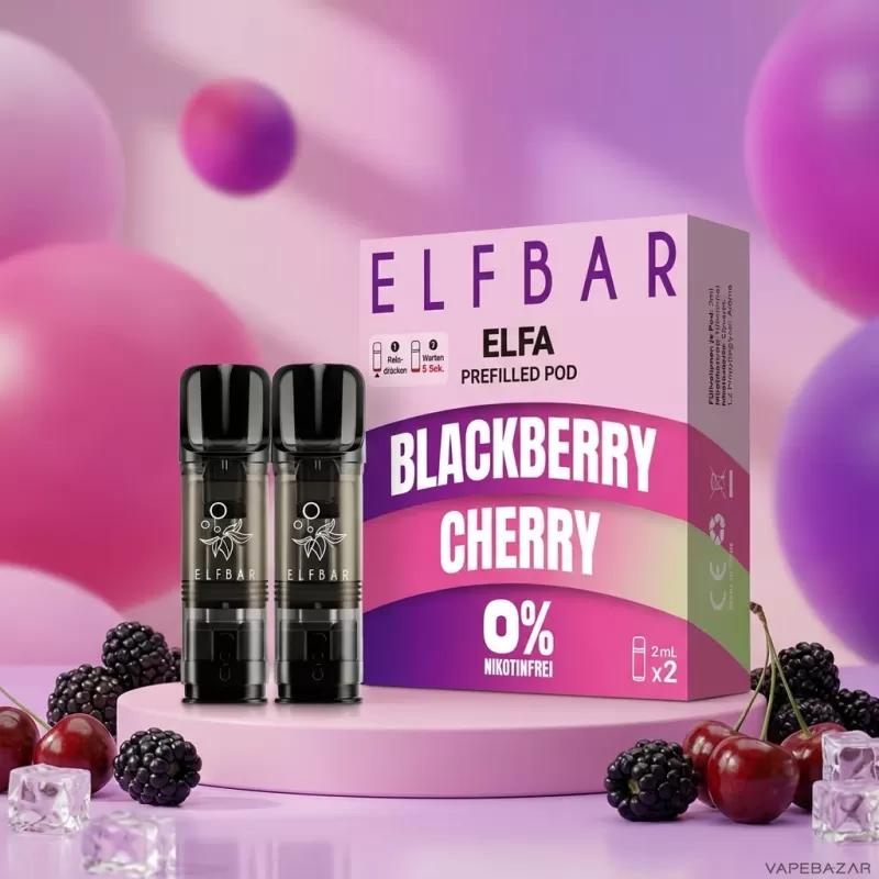 ELFBAR ELFA Pods Blackberry Cherry 0mg – 2er Pack