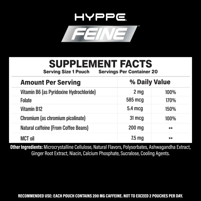 Hyppe Feine Energy Pouches 200mg - Image 2