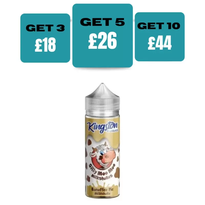 Kingston Silly Moo Moo Edition 100ML E-Liquid Shortfill - Strawberry Cheesecake / Yes