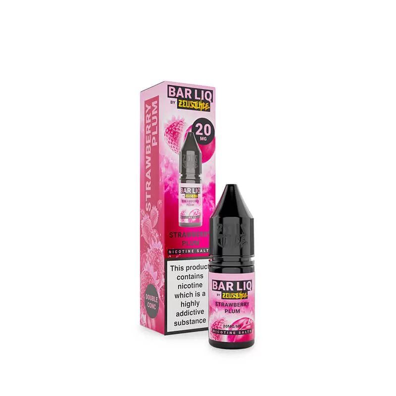 Zeus Juice Bar Liq Strawberry Plum Nic Salt E-Liquid 10ml - 10mg - Image 3