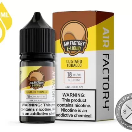 Custard Tobacco AIR FACTORY SALTS 30ml - Vape Product