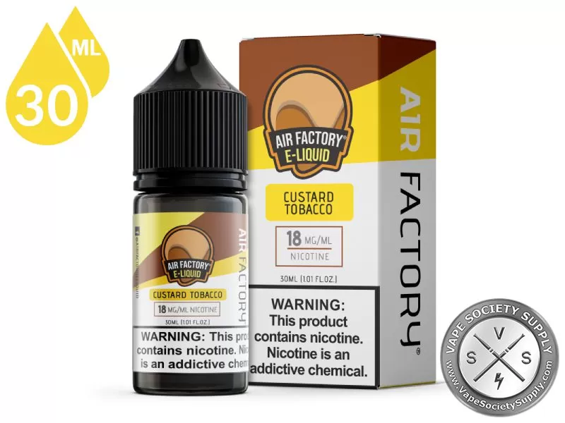 Custard Tobacco AIR FACTORY SALTS 30ml - Vape Product