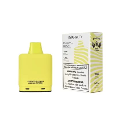 ZPODS LEX Pod System – 10K Puff Vape Pods – Pineapple Lemon - Eliquidsupply