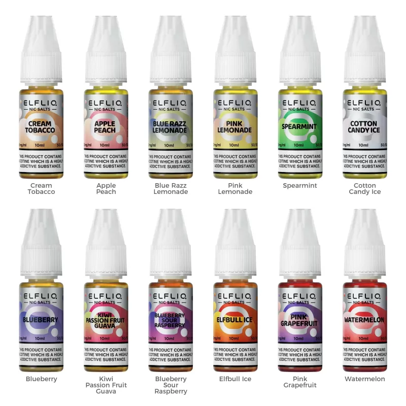 Elfliq Nic Salt E-Liquid - Box of 10 - Peace Mint / 20mg