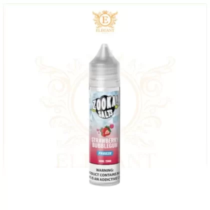 ZOOKA STRAWBERRY BUBBLEGUM FREEZE SALT 60ML ELIQUID