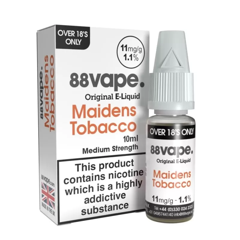 Maidens Tobacco Liquid E-Liquid by 88vape (10ml) - 11mg