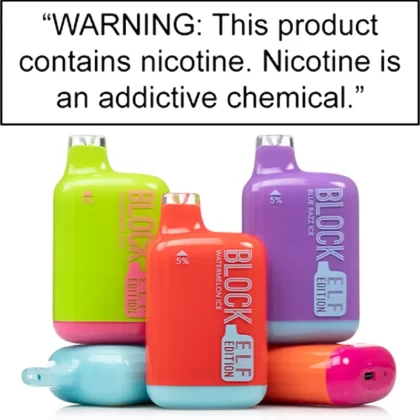 BLOCK ELF BAR EDITION DISPOSABLE VAPE – 6000 PUFFS
