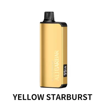 ALIBARBAR INGOT 9000 PUFFS – Yellow Starburst - Ozvapeone (E4E5BB)