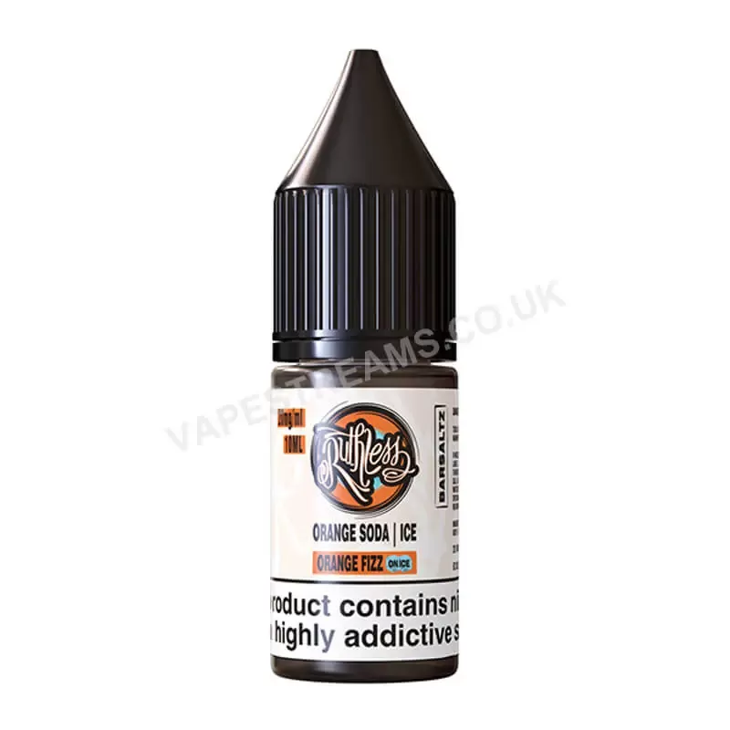 Ruthless Bar Saltz Orange Fizz On Ice Nic Salt E-Liquid - Vapestreams Co
