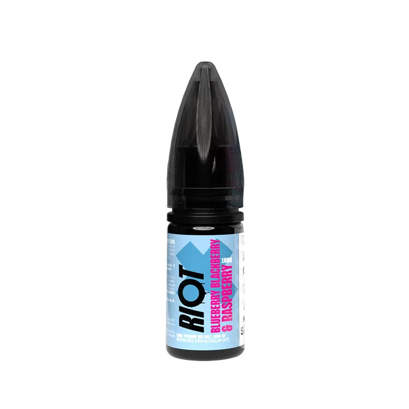Riot X Nic Salts Blueberry Blackberry & Raspberry 10ml E-Liquid - 10mg - Image 2