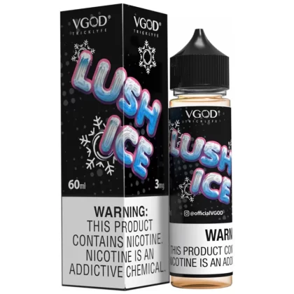 LushIce E-Juice by VGod – 60ml (0mg, 3mg, 6mg, 12mg, 18mg) Nicotine - Vape Product, Vape Product