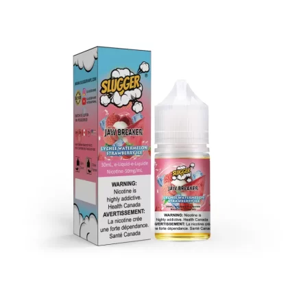 Slugger Jaw Breaker Series Lychee Watermelon Strawberry Ice – 30ml Nic Salt - Vape Product, Vape Product