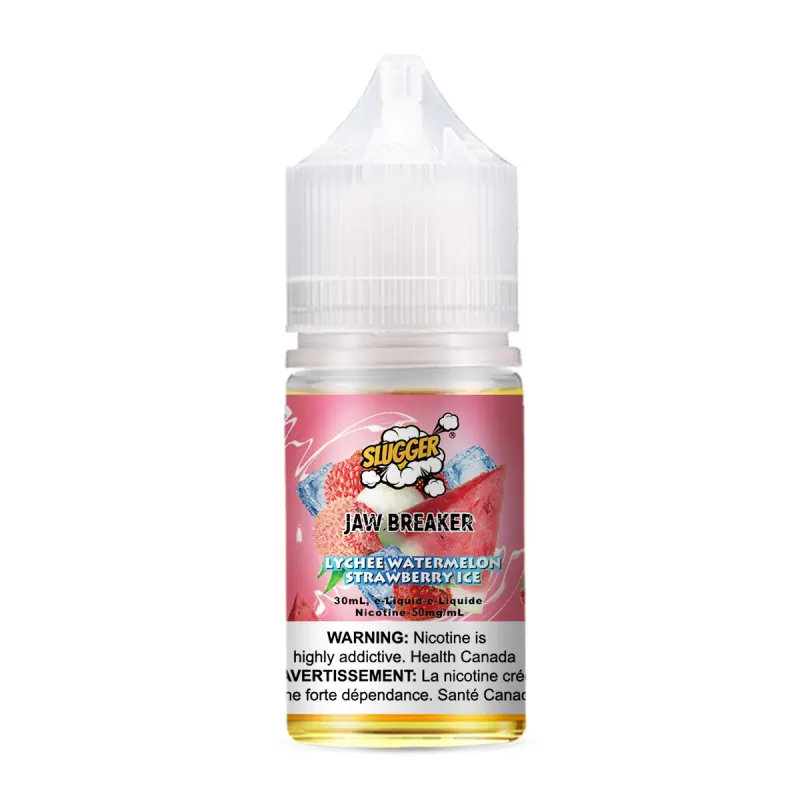 Slugger Jaw Breaker Series Lychee Watermelon Strawberry Ice – 30ml Nic Salt - Vape Product, Vape Product - Image 2