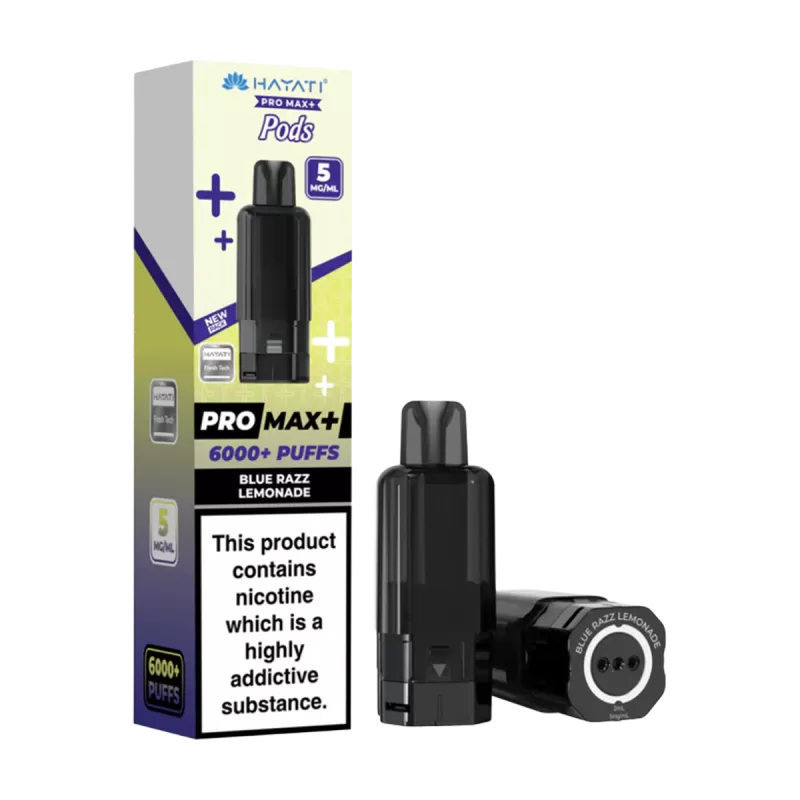 Blue Razz Lemonade Hayati Pro Max+ Refill Pack - Vapeshop Co - Image 2