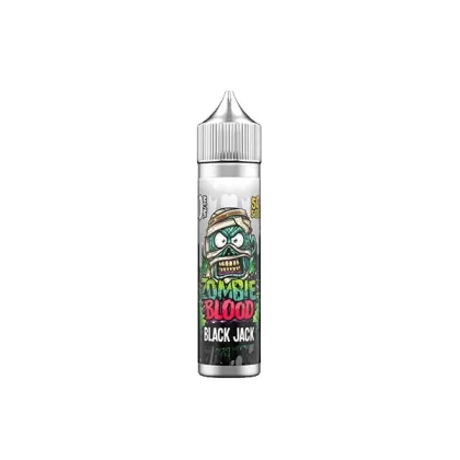 Zombie Blood 50 ml E-Liquid Shortfill – 0 mg Nikotin (50VG/50PG) - Geschmack#Blackjack>Schwarze Johannisbeere Menthol>Blauer Slush>Kaugummi>Kirsche Menthol>Cola Menthol>Menthol>Herr Blau>Opa (A9756B)