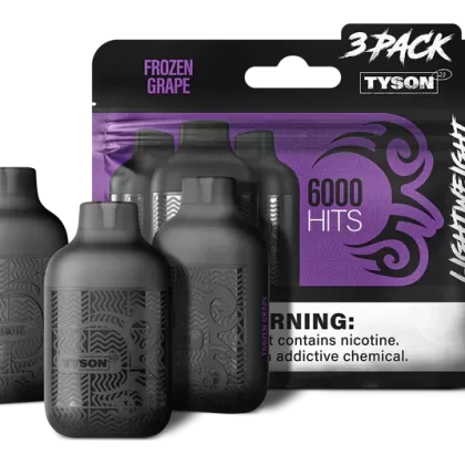 FROZEN GRAPE TYSON 2.0 VAPE Lightweight 3 Pack