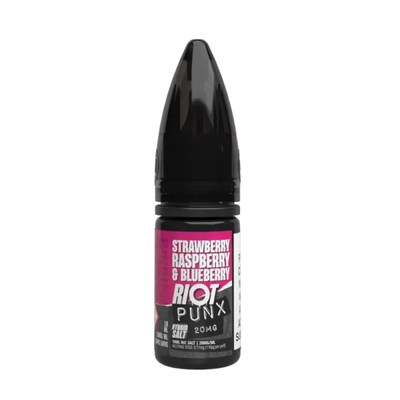 Strawberry, Raspberry & Blueberry Hybrid Salt Punx Series by Riot Squad (10ml) - 5mg