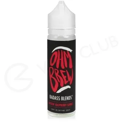 Rockin Raspberry Sorbet Shortfill E-liquid by Ohm Brew Badass Blends 50ml