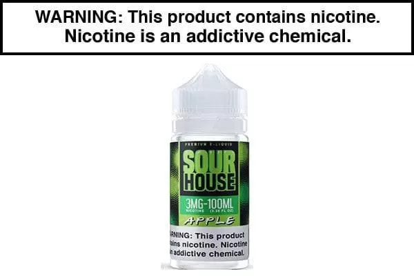 APPLE BY SOUR HOUSE E LIQUID 100ML - Vapejuice
