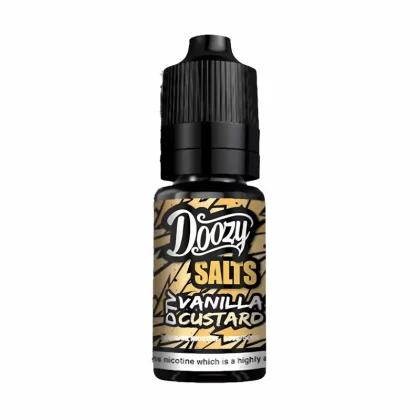 Doozy Salts Vanilla Custard Nic Salt Vape Juice - 10 Pack - Strength 10mg