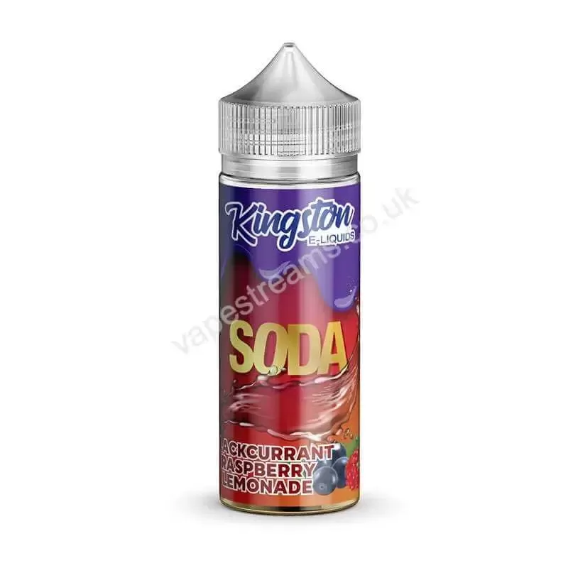 Blackcurrant Raspberry Lemonade E-Liquid Shortfill by Kingston Soda - Vapestreams Co