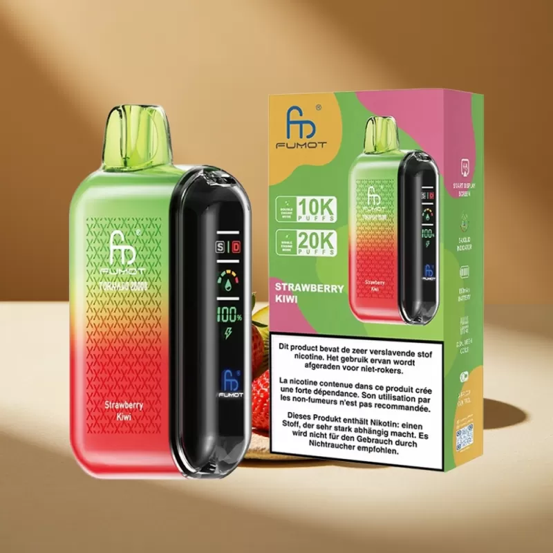 Fumot Tornado 20000 Puffs Dual Mesh Strawberry Kiwi Disposable Vape - Image 2