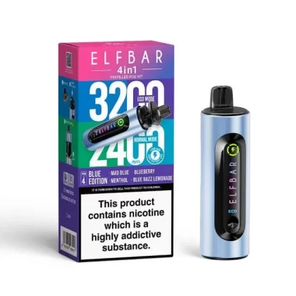 Elf Bar 4-in-1 Prefilled Pod Vape Kit - Blueberry Edition