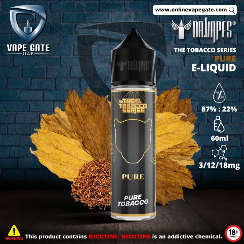 Pure - The Tobacco Series E Liquid by Dr. Vapes - 18 mg / 60 ml