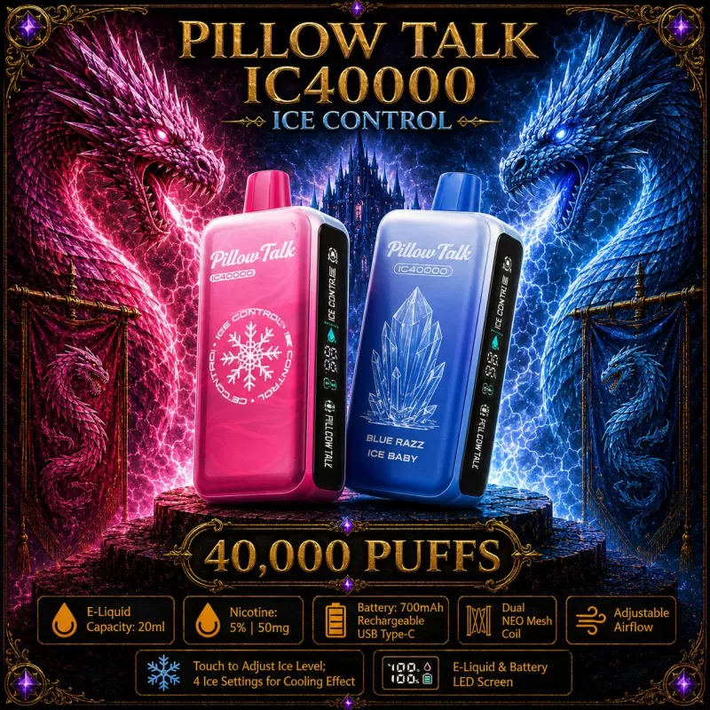 Pillow Talk IC40000 Ice Control - Strawberry Blow Pop (Crystal Edition) - Vapeciga