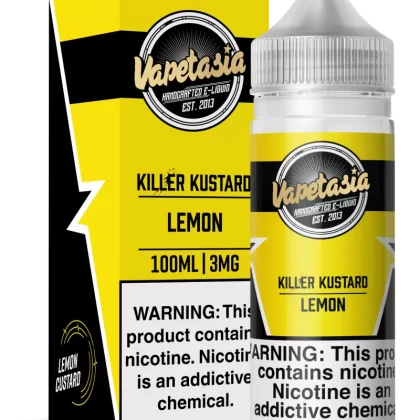 VAPETASIA - Killer Kustard Lemon - 100ML E-Liquid - 0MG