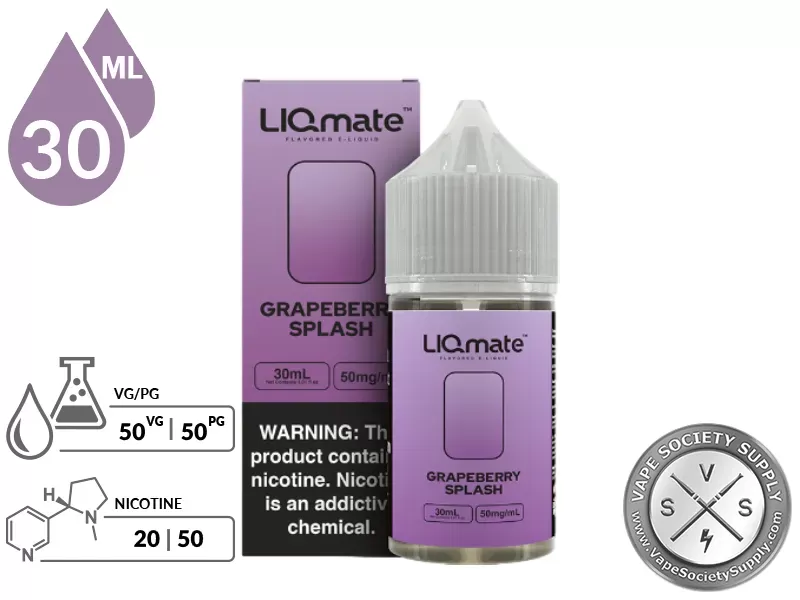 Grapeberry Splash LIQmate Salts by 7 Daze 30ml - Image 2