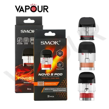 Smok Novo 5 Pods - 0.8ohm Single Mesh - XL