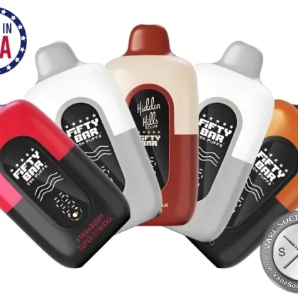Fifty Bar 20K Disposable Vape - Vape Product, Vape Product; BLACK SERIES - Blueberry Cereal Donut Milk, BLACK SERIES - Butterbean