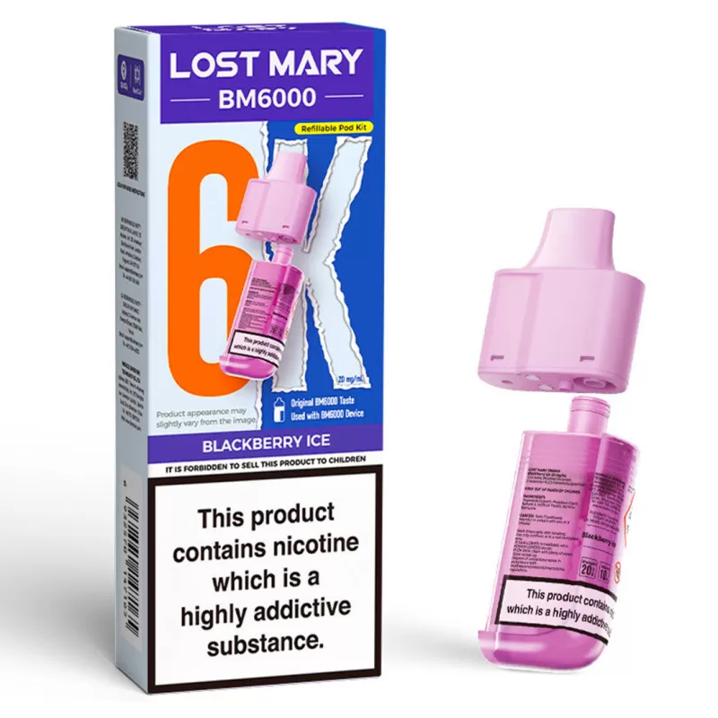 Lost Mary BM6000 Prefilled POD 0mg ZERO - Triple Melon - Image 3