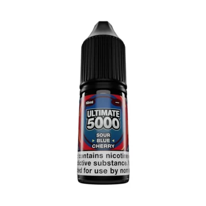 Sour Blue Cherry Saltnic vape Juice by Ultimate 5000 - 10 Pack - Strength 10mg