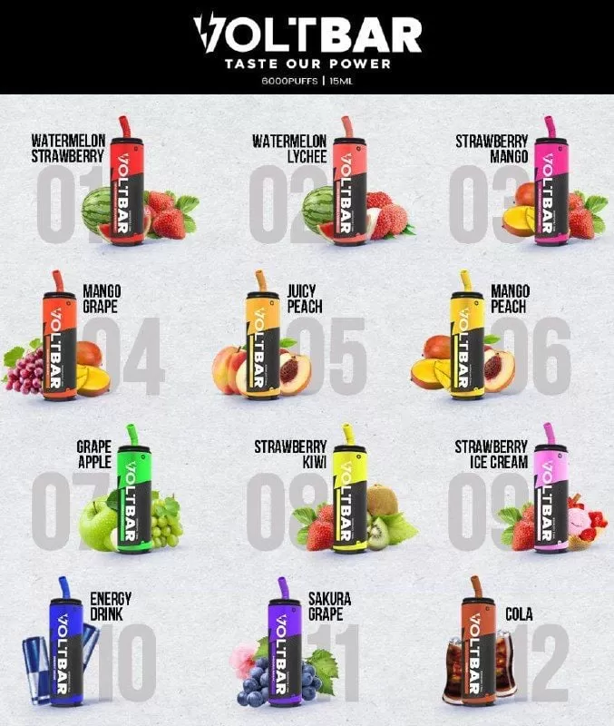 VOLT BAR DISPOSABLE VAPE POD 6000 PUFFS (WHOLESALE AVAILABLE) - Vapevandal - Image 2