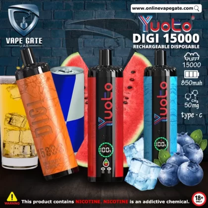Yuoto Digi 15000 Rechargeable Disposable Vape - Energy Drink / 50 mg