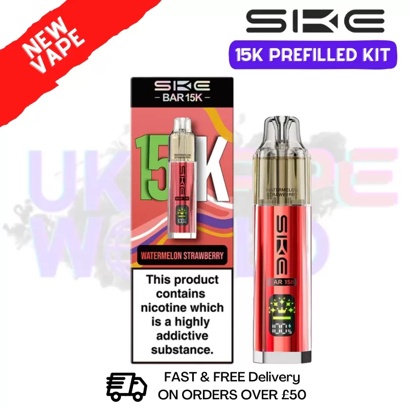 Watermelon Strawberry SKE 15K Puff Prefilled Pod Kit – £8.49