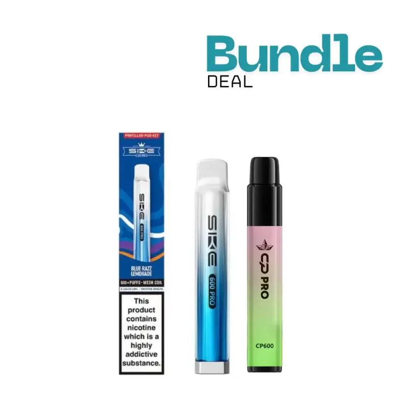 SKE Bar 600 Prefilled Pod Kit + CP 600 Prefilled Pod Kit Bundle - Cola Ice / Watermelon Ice
