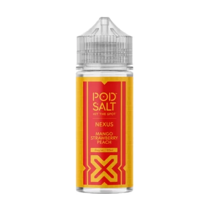 Pod Salt Mango Strawberry Peach 100ml Vape Juice By Nexus - O Nic Shots