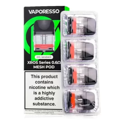 Vaporesso XROS Pod Pack 4pcs 2ml Refillable Pods & Mesh Coil