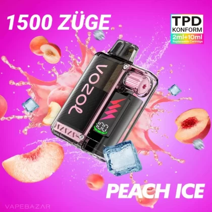 Vozol Vista Plug – Peach Ice Starter Kit - Pod Kit; La Fume; 850 mAh